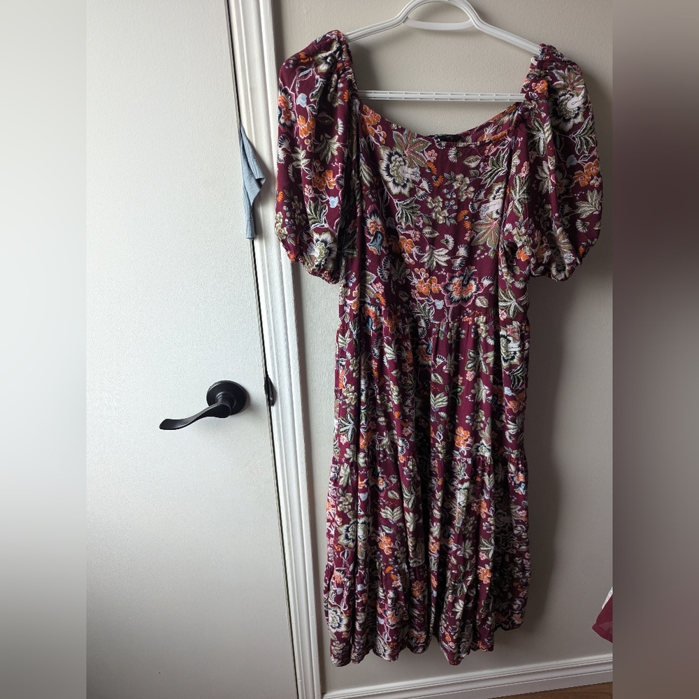 Beautiful Boho Puff Sleeve Dress